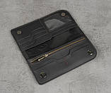 Шкіряний гаманець ручної роботи, якісний клатч-гаманець, фото 5