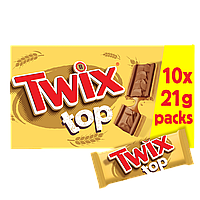 Батончик Twix Biscuit Top 10 Pack 210 g (до 07.04.2024)