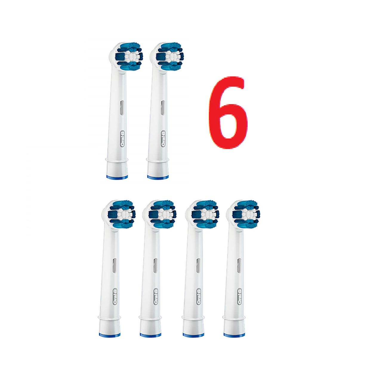6 шт. насадки для зубної щітки ORAL-B Precision Clean (EB20), фото 1