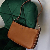 Жіноча сумочка базовий багет коричневого кольору Kim