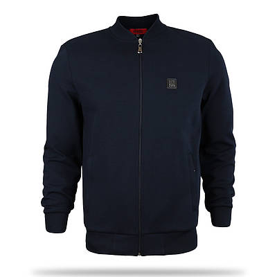 Кофта весна-осінь т синя HUGO бомбер К-300 DBLU 3XL (Р) 24-601-004 XL
