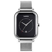 Skmei 9207 серебристые с черным мужские классические наручные часы