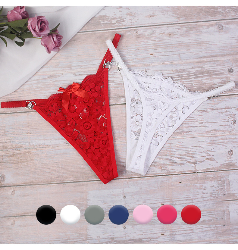 Трусики стрінги з камінням (р. М, чорний), фото 1