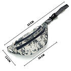 Сумка-бананка на пояс Cloth Bag Grey Camouflage (Size S), фото 2