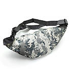 Сумка-бананка на пояс Cloth Bag Grey Camouflage (Size S), фото 4