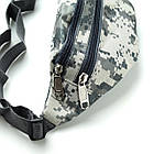 Сумка-бананка на пояс Cloth Bag Grey Camouflage (Size S), фото 5