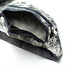 Сумка-бананка на пояс Cloth Bag Grey Camouflage (Size S), фото 6