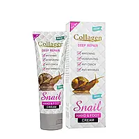 Крем для рук и ног Collagen Snail Deep Repair отбеливающий 80 ml