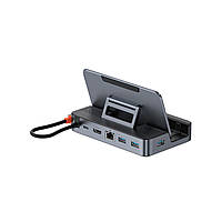 Док-станция Baseus GamerX 6 в 1 для Asus ROG Ally HDMI 4K@60hz / RJ45 / USB3.0 / 100w / LAN / Type-c + пленка