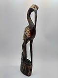 Статуетка Лелека дерев'яна висота 60 см, фото 3