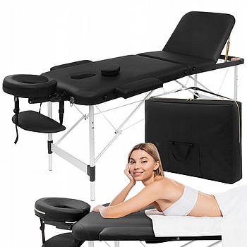 Масажний стіл складаний 4FIZJO Massage Table Alu W70 Black