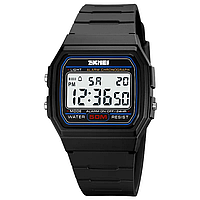 Skmei 2042 мужские спортивные часы черные с белым