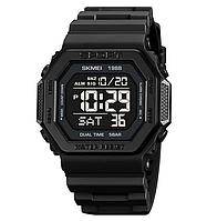 Skmei 1988 чоловічий спортивний годинник чорний із чорним