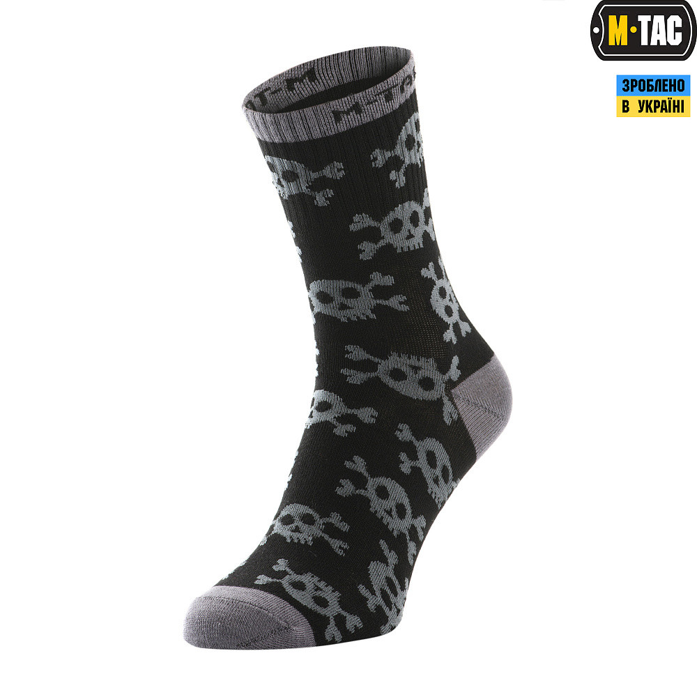 M-Tac шкарпетки легкі Mk.3 Pirate Skull Black