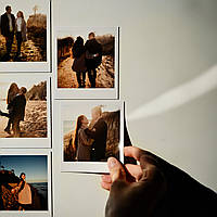 Фотомагниты в стиле полороид (Polaroid) набор 6 шт. P6 (фотомагниты на холодильник, магниты с фото)