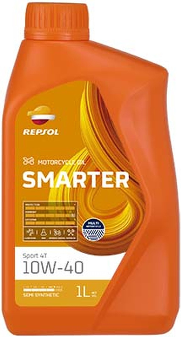 Моторне масло Repsol 4T Smarter Sport 10W40 1Л MA2 напівсинтетичне (12)- замінює RP180N51