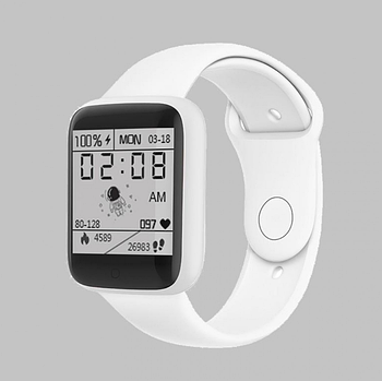 Смартгодинник Smart Watch Y68 крокометр пульсометр Білий (KG-11070)