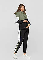 Демісезонний трикотажний костюм для прогулянок для вагітних і годуючих мам розмір XXL весна-осінь