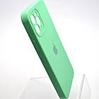 Чохол силіконовий з квадратними бортами Silicon case Full Square для iPhone 11 Pro Spearmint, фото 3