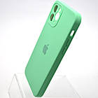 Чохол силіконовий з квадратними бортами Silicon case Full Square для iPhone 11 Pro Spearmint, фото 4