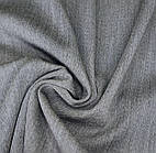 Костюмна вовняна сіра меланжева