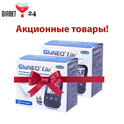 Акційні тест-смужки для глюкометра GluNeo Lite