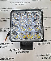 LED фара 48W 16 диодов Mini (8,5 × 8,5 см)