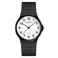 Skmei 1419 черные с белым 2 наручные часы