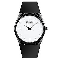 Skmei 1601S черные с белым классические наручные часы