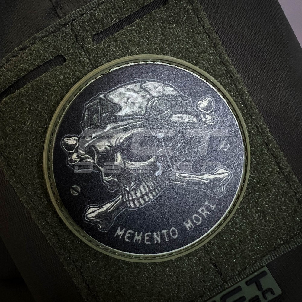 Шеврон/патч гумовий ПВХ Memento Mori Tactical