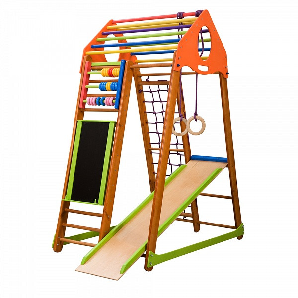 Детский спортивный комплекс для дома BambinoWood Plus (ТМ SportBaby) - фото 7 - id-p343405119