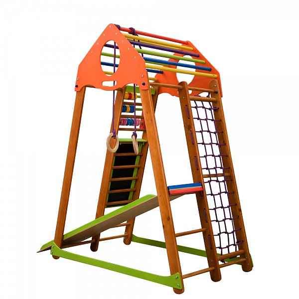 Детский спортивный комплекс для дома BambinoWood Plus (ТМ SportBaby) - фото 8 - id-p343405119