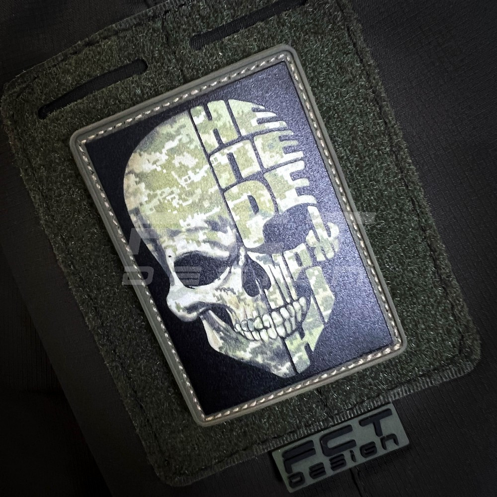 Шеврон/патч гумовий ПВХ Череп непереможні, фото 1