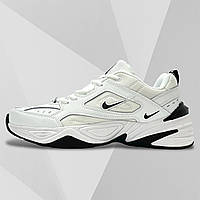 Кроссовки мужские кожаные Nike Air Monarch IV белые осенние демисезонные