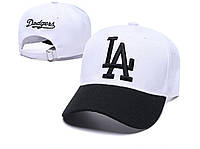 Кепка бейсболка LA Los Angeles Dodgers (33411LA) Бело-черный