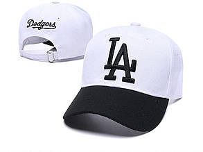 Кепка бейсболка LA Los Angeles Dodgers (33411LA) Біло-чорний