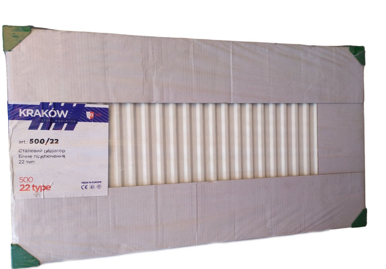 Радіатор сталевий панельний 500x1200 22 Тип, "Krakow" Польща (2280 Вт)