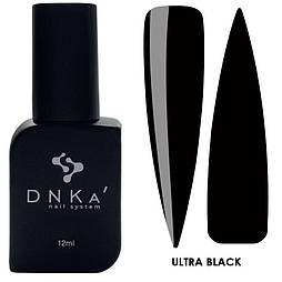 Гель лак перекрывающийся в один слой DNKa' Gel Polish ULTRA BLACK, 12 мл