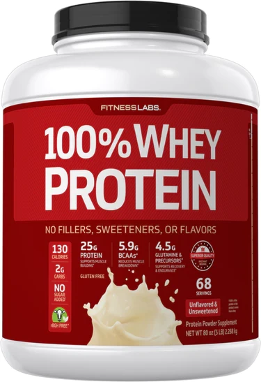(уцінка термін по 3.24) Сироватковий протеїн Fitness Labs 100% Whey Protein 2268 кг (натуральний смак)