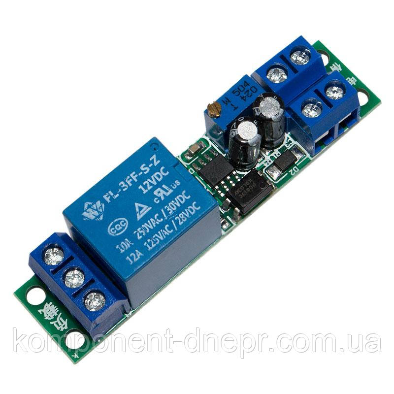 Модуль реле з регульованою затримкою 0-25 секунд, фото 1