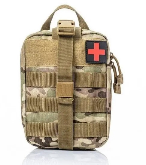 Сумка під аптечку, тактична, на липучці, швидкознімна Мультикам D3-MED-03.PeremogaUA