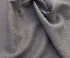 Льняна сорочкова тканина сірого кольору