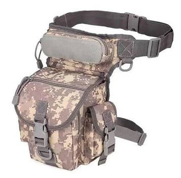 Тактична сумка Solve на бедро чоловіча армійська Сірий піксель D3-0005-B5.PeremogaUA