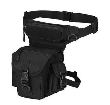 Тактична сумка Solve на бедро чоловіча армійська Чорний D3-0005-B4.PeremogaUA