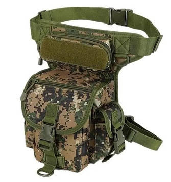 Тактична сумка Solve на бедро чоловіча армійська Зелений піксель D3-0005-B2.PeremogaUA