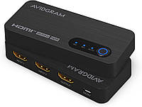 Уценка AVIDGRAM Переключатель HDMI 2 в 1, 2 порта 4K 120 Гц