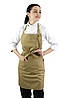 Фартух Габардин з нагрудником бежевий, фото 2
