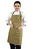 Фартух Габардин з нагрудником бежевий, фото 3