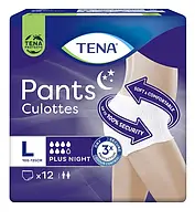 Труси-підгузки для дорослих Tena Pants Plus Night нічні розмір Large 12 шт.