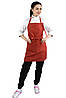 Фартух Lux Form Габардин з нагрудником для повара офіціанта кондитера червоний, фото 5